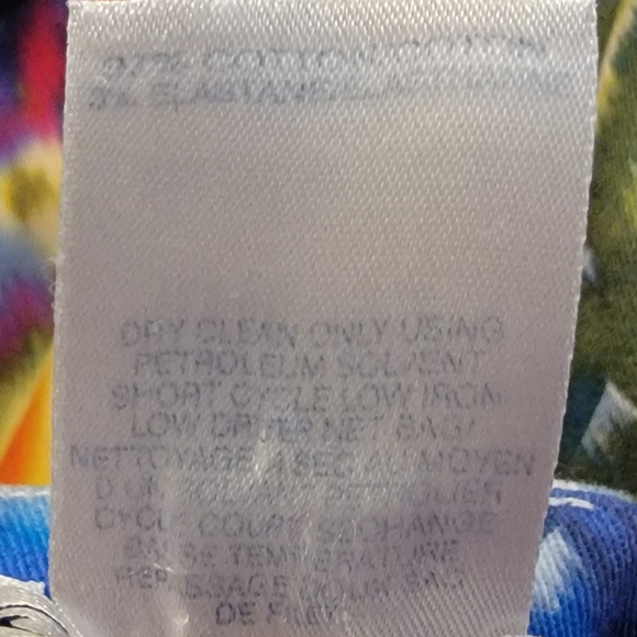 ❤Oscar de la Renta Dress w/ Bright Floral/Lattice Print & Gorgeous Pleats/Panels - Picture 9 of 16